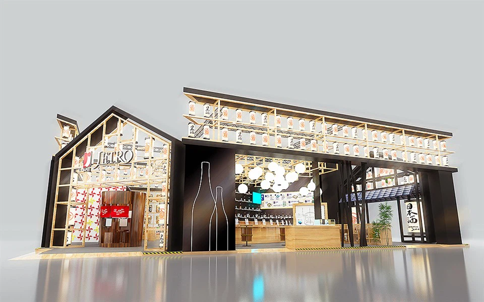 زخرفة كشك المعرض في شنغهاي